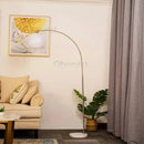Modern Minimalist LED Floor Lamp with Retractable Reading Light for Living Room Bedroom by Ljojo