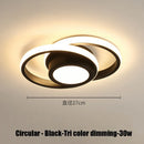 Ljojo LED Chandelier Indoor Ceiling Lamp White/Black Bedroom Living Room Lighting