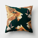 Ljojo Lion Tiger Head Pillowcase for Home Decor - Soft and Stylish Animal Cushion Cover