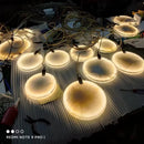 Ljojo Marble Chandelier: Luxury Gold LED Stone Light for Staircase, Lobby & Hallway