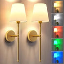 LED Rechargeable RGB Wall Lamp 2000mAH Wireless Removable Bedroom Decor by Ljojo