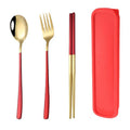 Ljojo 3pc Tableware Set: Fork, Spoon, Chopsticks Dessert Combination
