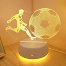 Football Fan's Dream 3D Illusion Night Light - USB Powered Decorative Desktop Decor Light by Ljojo
