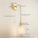 Ljojo Minimalist LED Wall Lamp with Pull Chain Switch