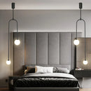 Ljojo Luxury Glass Ball LED Pendant Light for Living Room & Bedroom