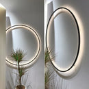 Ljojo LED Wall Lamp: Modern Nordic Design Round Ring Wall Sconce Lighting
