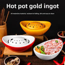 Ljojo Melamine Gold Ingot Plate Set - High-Quality Tripe & Hot Pot Serving Collection