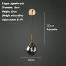 SANDYHA Modern Glass Wall Lamp | Nordic Bedroom Light for Home Decor | Ljojo