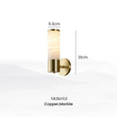 Ljojo Marble Wall Lamp: Chinese Copper Nordic Designer Home Lighting