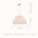 Nordic Pleated Cloth Pendant Lamp for Dining Room - Creative Chandelier Lighting by Ljojo