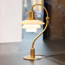 Ljojo LED Glass Table Light Bauhaus Style 3-Layer Lampshade for Study and Bedroom