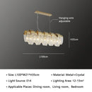Crystal Pendant Lamp French Bedroom Lighting New High-end Light Luxury Indoor Restaurant Lighting