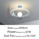 Astronaut Room Pendant Light Dimmable with Remote - Creative Space Starry Sky Eye Protection - Ljojo