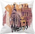 Ljojo Manga Anime Cute Expression Woman Face Pillow Cover 45x45cm Home Decor
