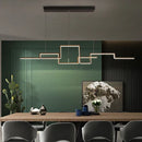 Nordic Simple Geometry Dimmable Chandeliers by Ljojo for Living Room and Kitchen