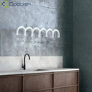 Ljojo Modern Metal LED Pendant Light Nordic M-Shaped Chandelier for Living Room Decor