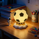 LED Football Glass Table Lamp for Dorm Bedroom Decor by Ljojo
