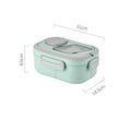 Ljojo Double-Layer Insulated Oval Lunch Box for Fresh Meals