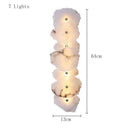 Ljojo Marble Wall Lamp: Modern Stone Light for Living Room and Hallway