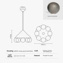 Luxurious Bubble Ball Art Living Room Pendant Light Fixture by Ljojo - High-End Designer Showcase