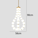 Nordic Luxury Art LED Ceiling Pendant Light Magic Bean Chandelier by Ljojo for Home Decor