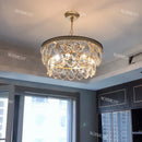 American Classic Crystal LED Pendant Chandelier for Living Room Bedroom by Ljojo