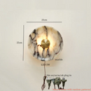Ljojo Marble LED Wall Lights: Modern Minimalist Bedroom Kitchen Decor