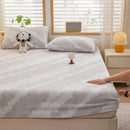 Ljojo 2025 Warm Fleece Fitted Sheet Set, Cozy Mattress Cover & Pillowcase, 3D Flower Design
