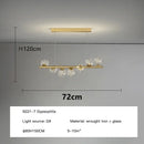 Modern Long Ceiling Chandelier Glass Balls G9 LED Pendant Light for Dining Room by Ljojo.