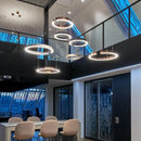 Nordic Designer Pendant Light: Round LED Chandelier for Dining Room by Ljojo
