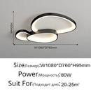 Modern Round LED Ceiling Light Adjustable Brightness Living Room Bedroom Dining Room Home Decor Ljojo