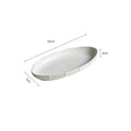 Ljojo Lotus Leaf Oval Plate: Ceramic Fish Steamed Dish for Sushi, Salad, Dessert