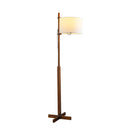 Nordic Wabi Sabi Solid Wood Fabric Shade Floor Lamp for Living Room - Ljojo