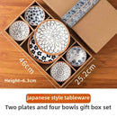 Ljojo Mini Ceramic Plate Set for Sushi Soy Sauce & Snacks