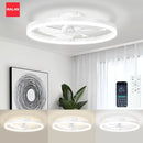 Ljojo 50CM Ceiling Chandelier Fan Remote Control Low Profile Reversible Motor