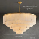 Ljojo All-copper Living Room Chandelier Luxurious Marble Dining Room Lighting Fixtures