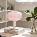 Ljojo Rechargeable Glass Desk Lamp Dimmable Night Light Wireless - Elegant Table Lamp
