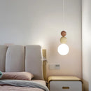 LED Cream Hanging Lamp - Modern Indoor Lighting for Bedroom, Living Room, and More