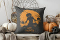 Halloween Skulls Witch Hat Patterned Pillow Cover by Ljojo for Sofa, Bedroom, Car