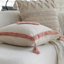 Ljojo Love Tassel Cushion Cover 45x45 Cotton Throw Pillow Home Decor
