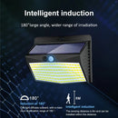 Ljojo 138 LED Solar Outdoor Wall Lamp with Motion Sensor & 3 Modes