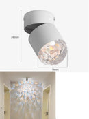 LED Sunset Lamp Adjustable Angle Ceiling Lights Surface Mounted Modern Living Room Sconce Ljojo