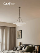 Ljojo French Style Living Room Gypsum Pendant Light Luxury Nordique Villa Bedroom Decor