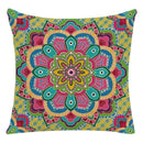 Ljojo Mandala Print Flax Pillowcase 45*45cm - National Wind Home Decor