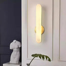 Ljojo Marble Wall Lamp: Luxury Copper Lighting for Living Room, Bedroom, and Corridor