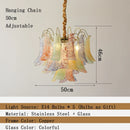 Murano Colorful Glass Petal Chandelier | Country Design LED Lighting by Ljojo