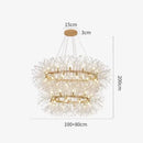 Modern LED Dandelion Gold Round Pendant Lamp for Dinning Living Room by Ljojo