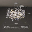 LED Luxury Gold Large Ceiling Chandelier for Living Room by Ljojo
