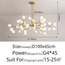Firefly Ceiling Chandelier Pendant Light Decor G4 Led Lighting Hanging Lamp by Ljojo