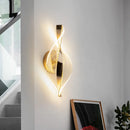 Ljojo Luxury Gold Iron Wall Lamp with Acrylic Shade, Small LED Light for Living Room